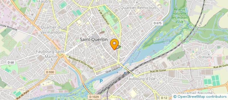 localisation de l'entreprise MONSIEUR YOUSSEF BOULHAMANE à SAINT-QUENTIN
