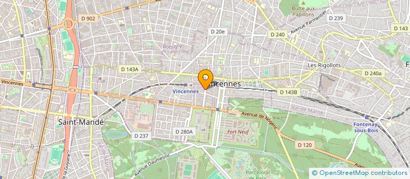 localisation de l'entreprise MONSIEUR YOUSSEF BOUSSIK  VINCENNES