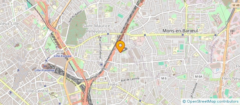 localisation de l'entreprise MONSIEUR YOUSSEF BOUZLAFA à LILLE