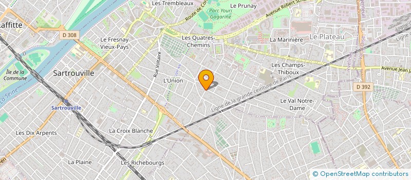 localisation de l'entreprise MONSIEUR YOUSSEF BOUZOURENE  SARTROUVILLE