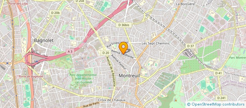 localisation de l'entreprise MONSIEUR YOUSSEF DANLOS à MONTREUIL