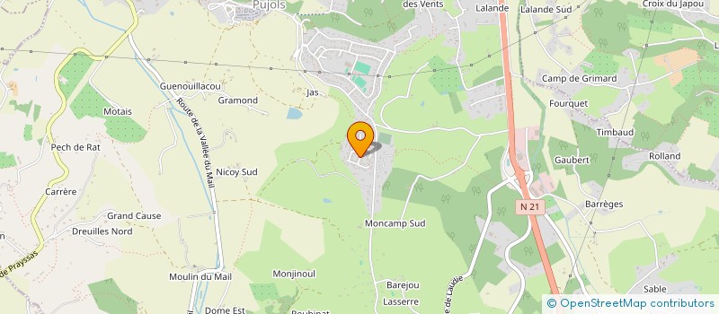 localisation de l'entreprise MONSIEUR YOUSSEF DJABER  PUJOLS