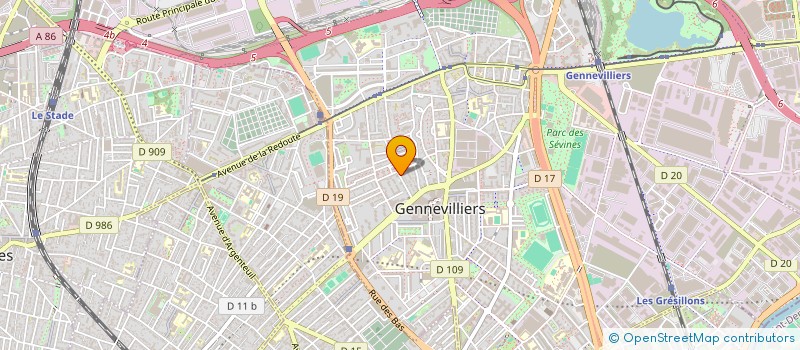 localisation de l'entreprise MONSIEUR YOUSSEF DRAOUI à GENNEVILLIERS