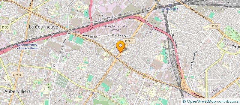 localisation de l'entreprise MONSIEUR YOUSSEF EL KABBOURI à LA COURNEUVE