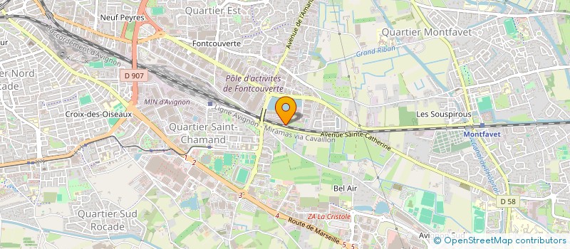 localisation de l'entreprise MONSIEUR YOUSSEF EL KADI  AVIGNON