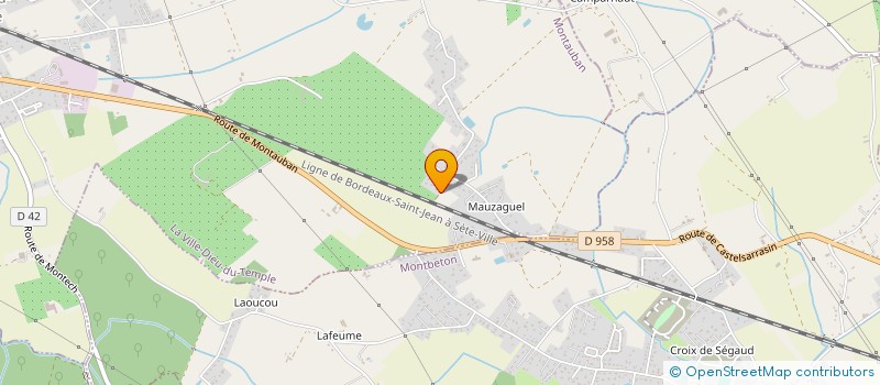 localisation de l'entreprise MONSIEUR YOUSSEF ENNEGADI  LA VILLE-DIEU-DU-TEMPLE