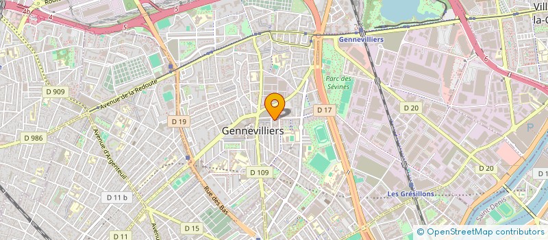 localisation de l'entreprise MONSIEUR YOUSSEF ERRADI à GENNEVILLIERS