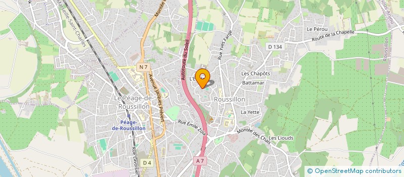 localisation de l'entreprise MONSIEUR YOUSSEF ERRAMI KACHMAR  ROUSSILLON