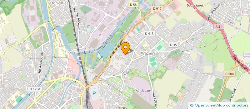 localisation de l'entreprise MONSIEUR YOUSSEF GHERIBI  WAZIERS