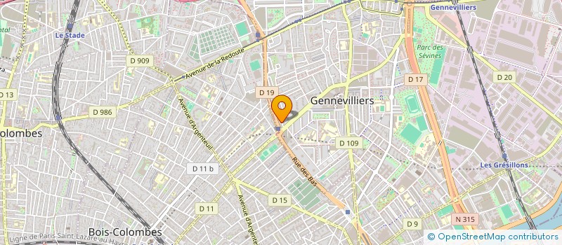 localisation de l'entreprise MONSIEUR YOUSSEF GUENDOUL à GENNEVILLIERS