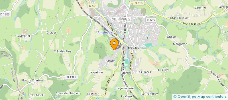 localisation de l'entreprise MONSIEUR YOUSSEF HAMMOUCHE  AMPLEPUIS