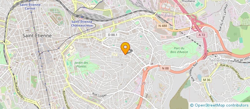 localisation de l'entreprise MONSIEUR YOUSSEF IDRISSI  SAINT-ETIENNE