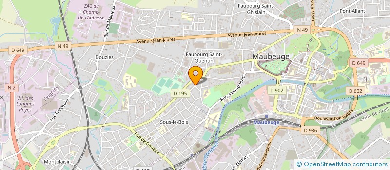 localisation de l'entreprise MONSIEUR YOUSSEF IHYA à MAUBEUGE