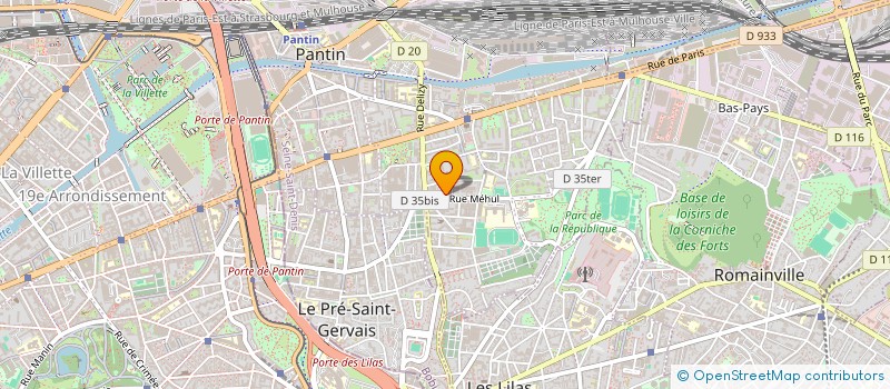 localisation de l'entreprise MONSIEUR YOUSSEF JLASSI  PANTIN