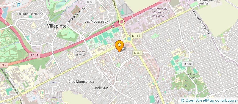 localisation de l'entreprise MONSIEUR YOUSSEF JUMMA  VILLEPINTE