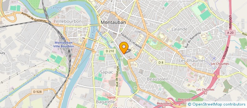 localisation de l'entreprise MONSIEUR YOUSSEF KAMHI  MONTAUBAN