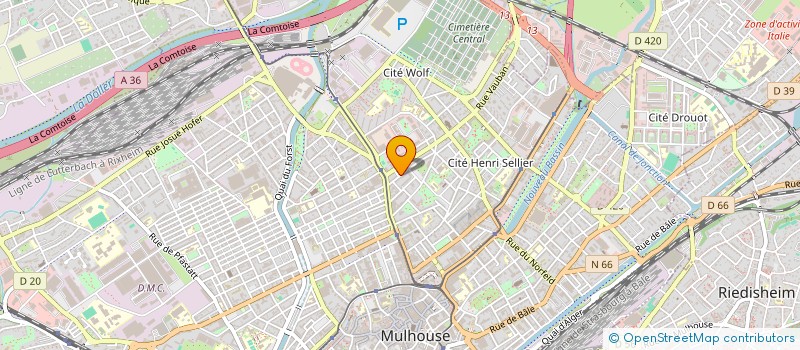 localisation de l'entreprise MONSIEUR YOUSSEF KHAN ALI ZADA  MULHOUSE