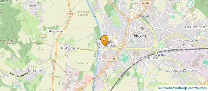 localisation de l'entreprise MONSIEUR YOUSSEF KHERCHOUCHE  NOYON