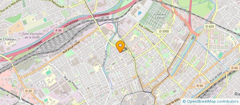 localisation de l'entreprise MONSIEUR YOUSSEF KOUIRI  MULHOUSE