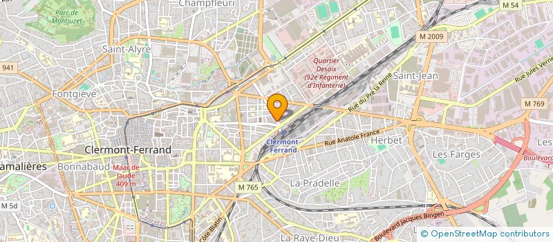 localisation de l'entreprise MONSIEUR YOUSSEF LAHRACH  CLERMONT-FERRAND