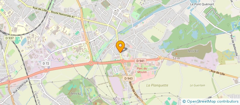 localisation de l'entreprise MONSIEUR YOUSSEF LAMBARRAA à BEUVRY