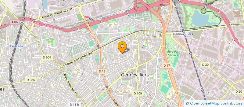 localisation de l'entreprise MONSIEUR YOUSSEF MAHI à GENNEVILLIERS