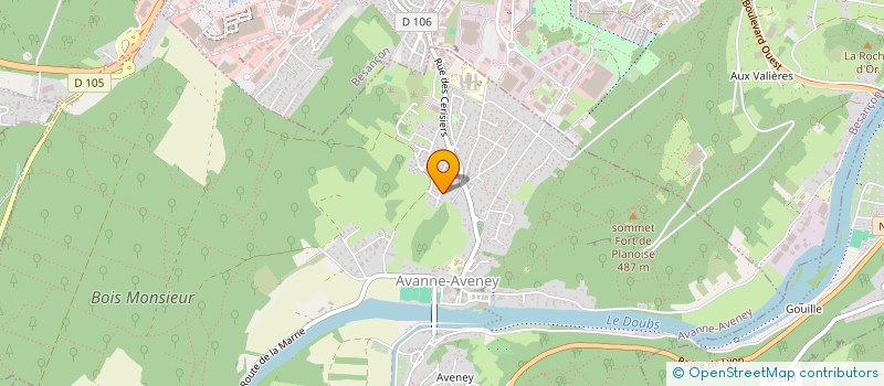 localisation de l'entreprise MONSIEUR YOUSSEF MASKOUN  AVANNE-AVENEY