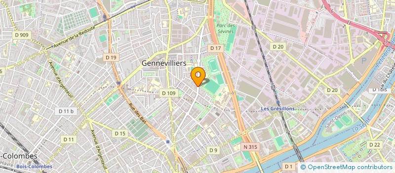 localisation de l'entreprise MONSIEUR YOUSSEF MERIMI à GENNEVILLIERS