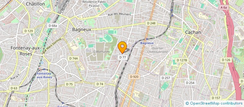 localisation de l'entreprise MONSIEUR YOUSSEF MZALOUAT à BAGNEUX