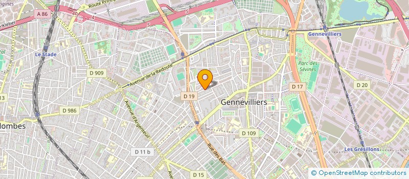 localisation de l'entreprise MONSIEUR YOUSSEF NYA à GENNEVILLIERS