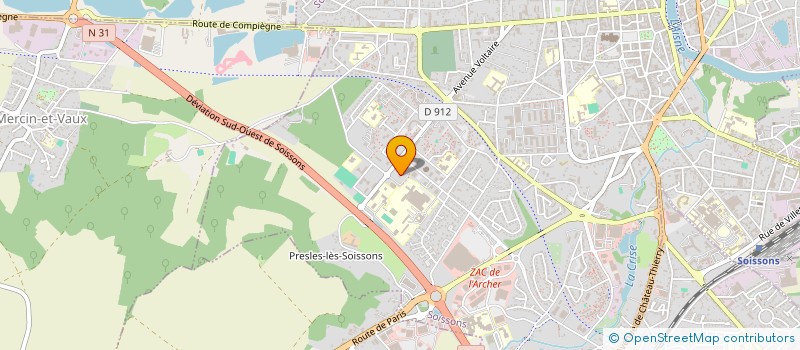 localisation de l'entreprise MONSIEUR YOUSSEF OUALI à SOISSONS