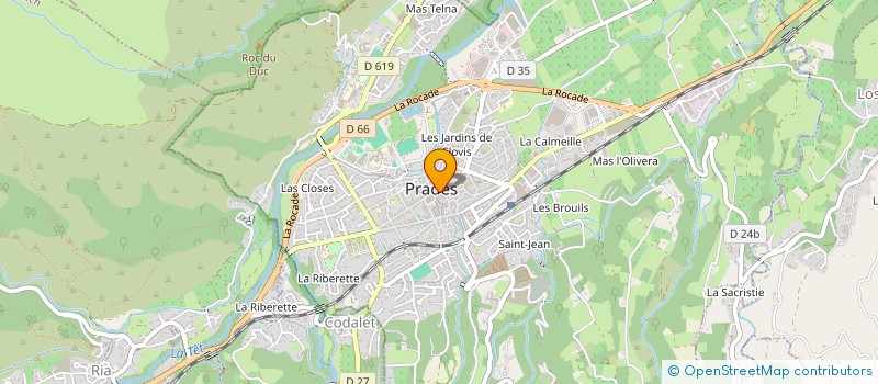 localisation de l'entreprise MONSIEUR YOUSSEF OUBARRAHOU à PRADES