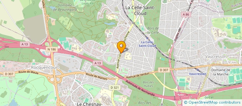 localisation de l'entreprise MONSIEUR YOUSSEF OUDJAIR  LA CELLE-SAINT-CLOUD