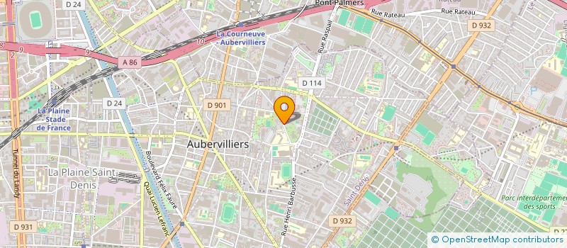 localisation de l'entreprise MONSIEUR YOUSSEF OUEDERNI  AUBERVILLIERS