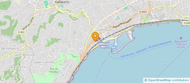 localisation de l'entreprise MONSIEUR YOUSSEF OUGHITE à VALLAURIS