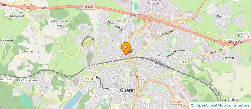 localisation de l'entreprise MONSIEUR YOUSSEF OUMAROUANE à GUERET