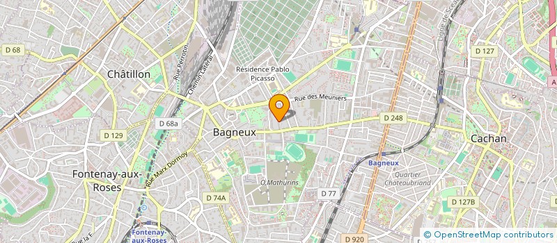 localisation de l'entreprise MONSIEUR YOUSSEF RACHID à BAGNEUX
