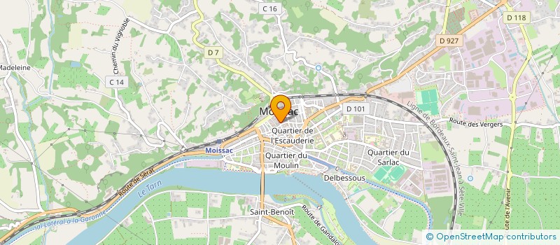 localisation de l'entreprise MONSIEUR YOUSSEF RASSAL  MOISSAC