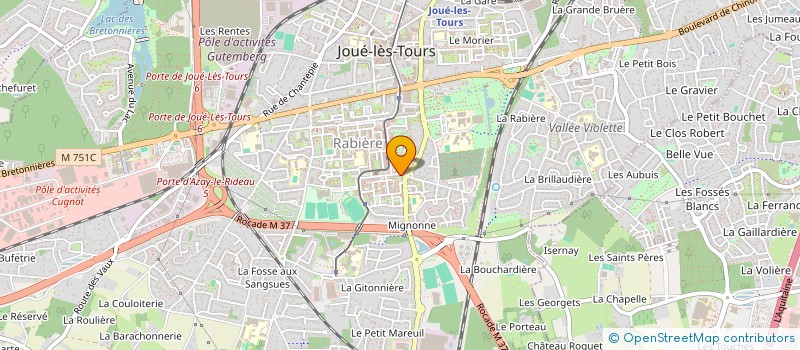 localisation de l'entreprise MONSIEUR YOUSSEF RIAD  JOUE-LES-TOURS