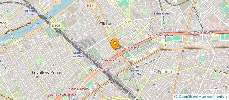 localisation de l'entreprise MONSIEUR YOUSSEF RIDAWI à CLICHY