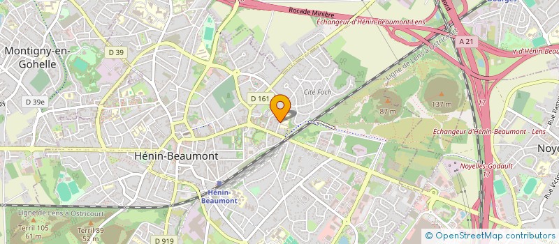 localisation de l'entreprise MONSIEUR YOUSSEF SAIM  HENIN-BEAUMONT