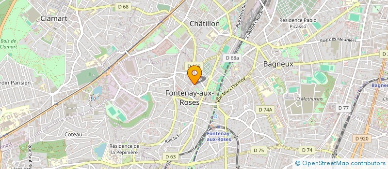 localisation de l'entreprise MONSIEUR YOUSSEF WAHAM à FONTENAY-AUX-ROSES