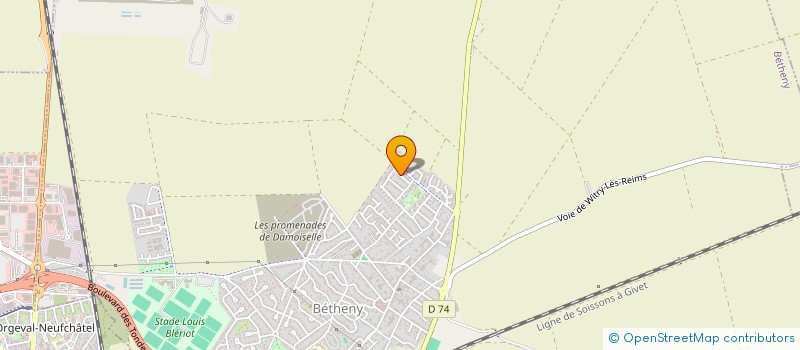 localisation de l'entreprise MONSIEUR YOUSSEF WAHBI  BETHENY