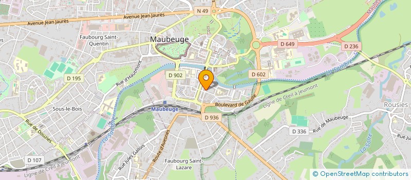 localisation de l'entreprise MONSIEUR YOUSSEF ZERROUKI  MAUBEUGE