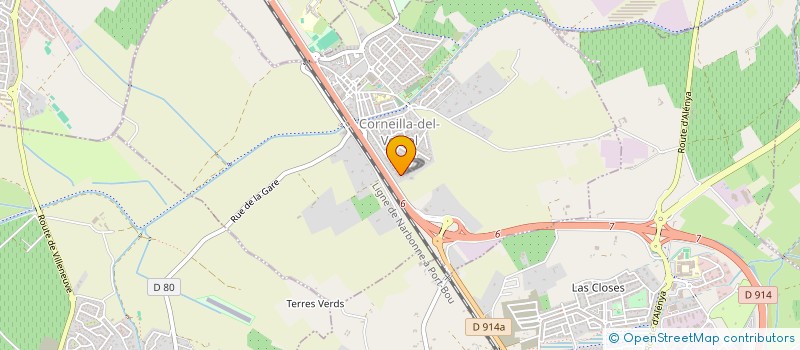 localisation de l'entreprise MONSIEUR YOUSSEF ZOUHAM  CORNEILLA-DEL-VERCOL