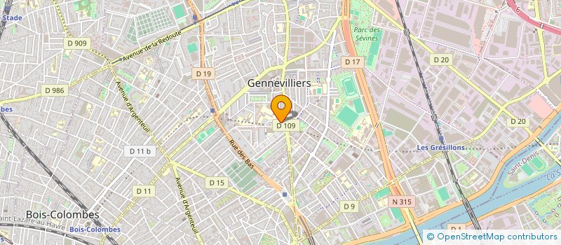 localisation de l'entreprise MONSIEUR YOUSSOF ETTOUH à GENNEVILLIERS