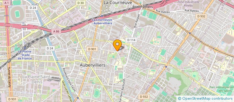 localisation de l'entreprise MONSIEUR YOUSSOUF AHAMADA SAIF  AUBERVILLIERS