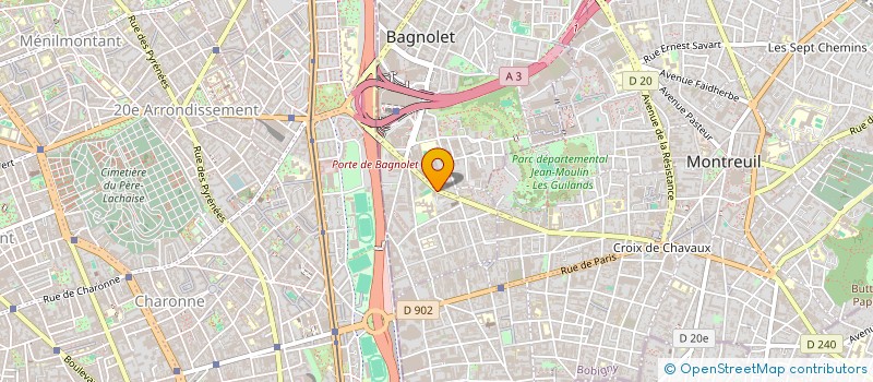 localisation de l'entreprise MONSIEUR YOUSSOUF BARADJI  BAGNOLET