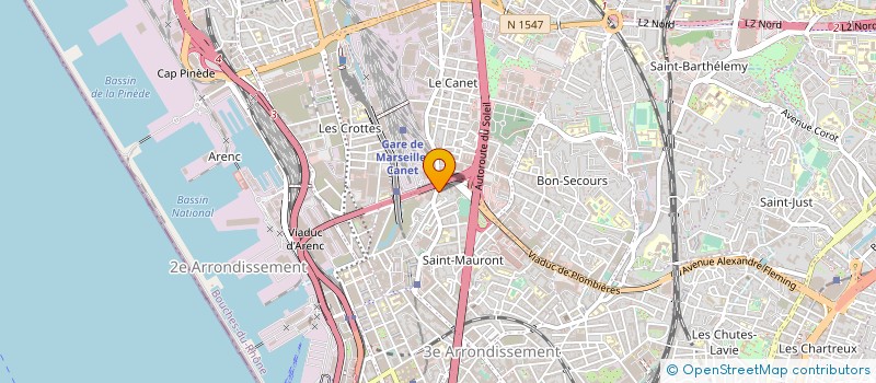 localisation de l'entreprise MONSIEUR YOUSSOUF BOUZANA à MARSEILLE