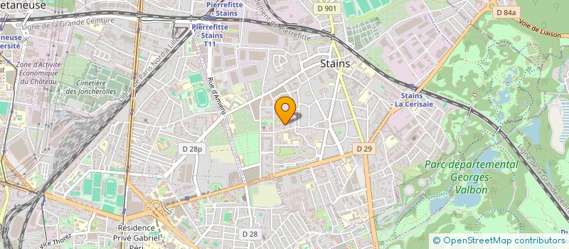 localisation de l'entreprise MONSIEUR YOUSSOUF CAMARA à STAINS